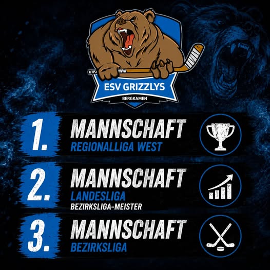 Grizzlys starten mit 3 Herren Teams in die Saison